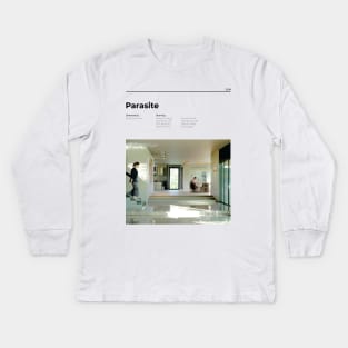 Parasite - Minimalist Movie Poster -  Bong Joon Ho Kids Long Sleeve T-Shirt